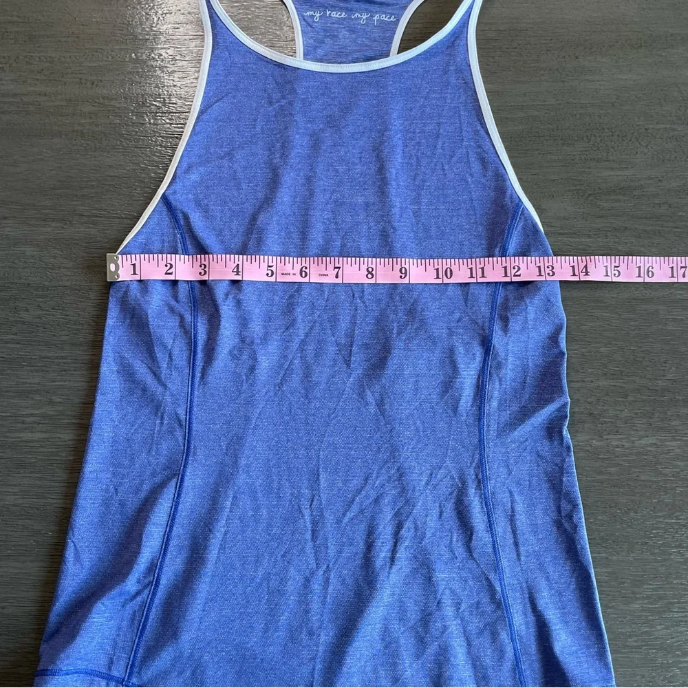 Lululemon Time To Sweat Light Blue Moroccan Blue Tank Top Size 4